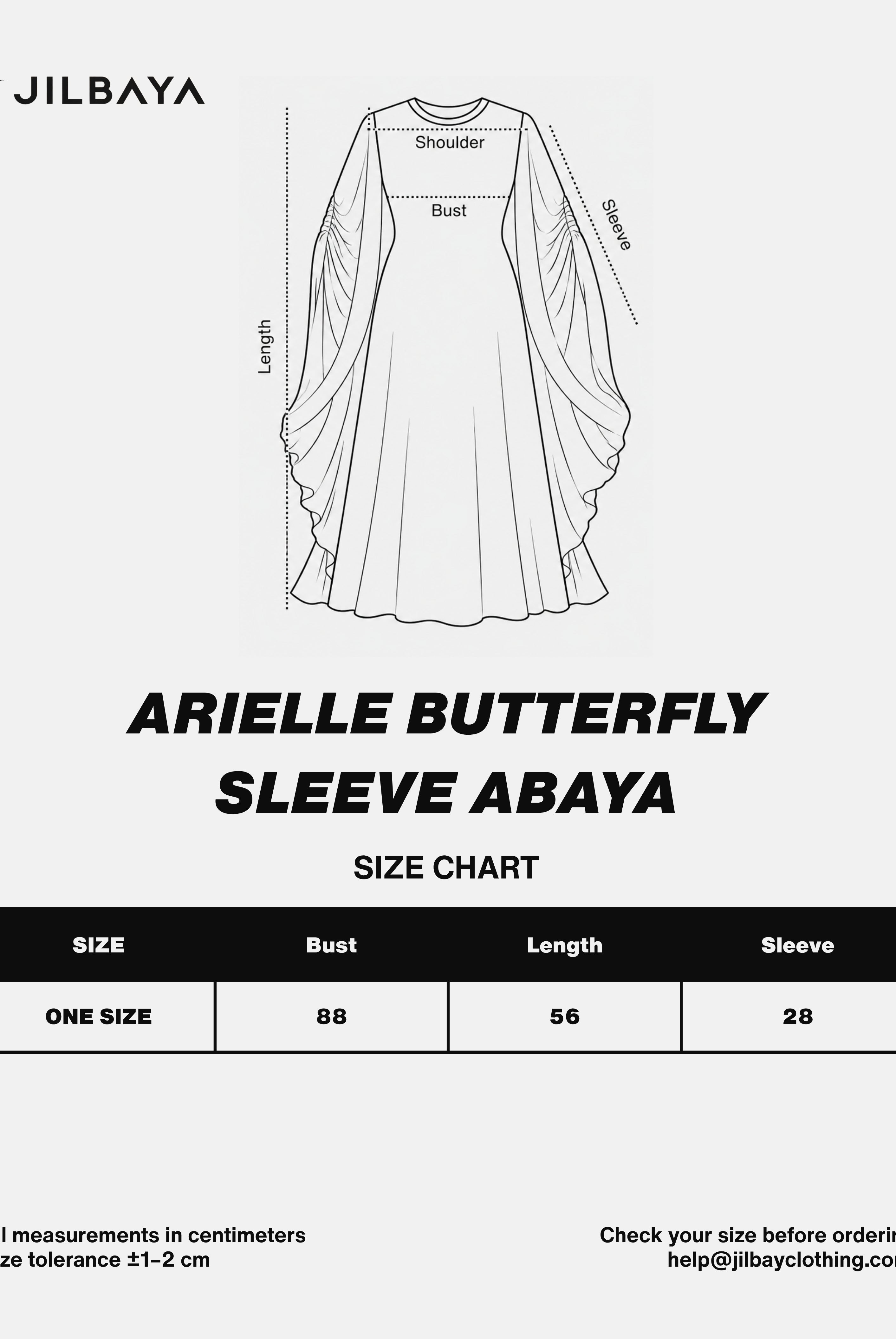 Arielle Butterfly Sleeve Abaya JILBAYA