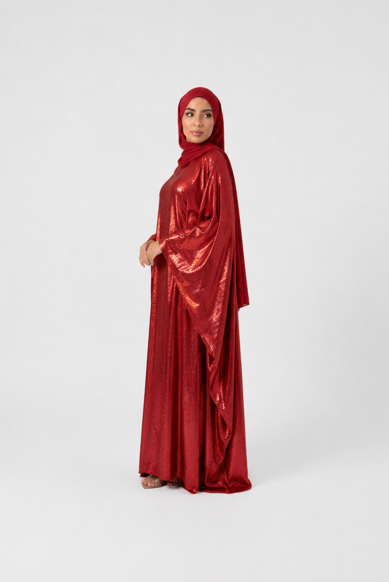 Suhayla Shimmer Batwing Kaftan Dress JILBAYA