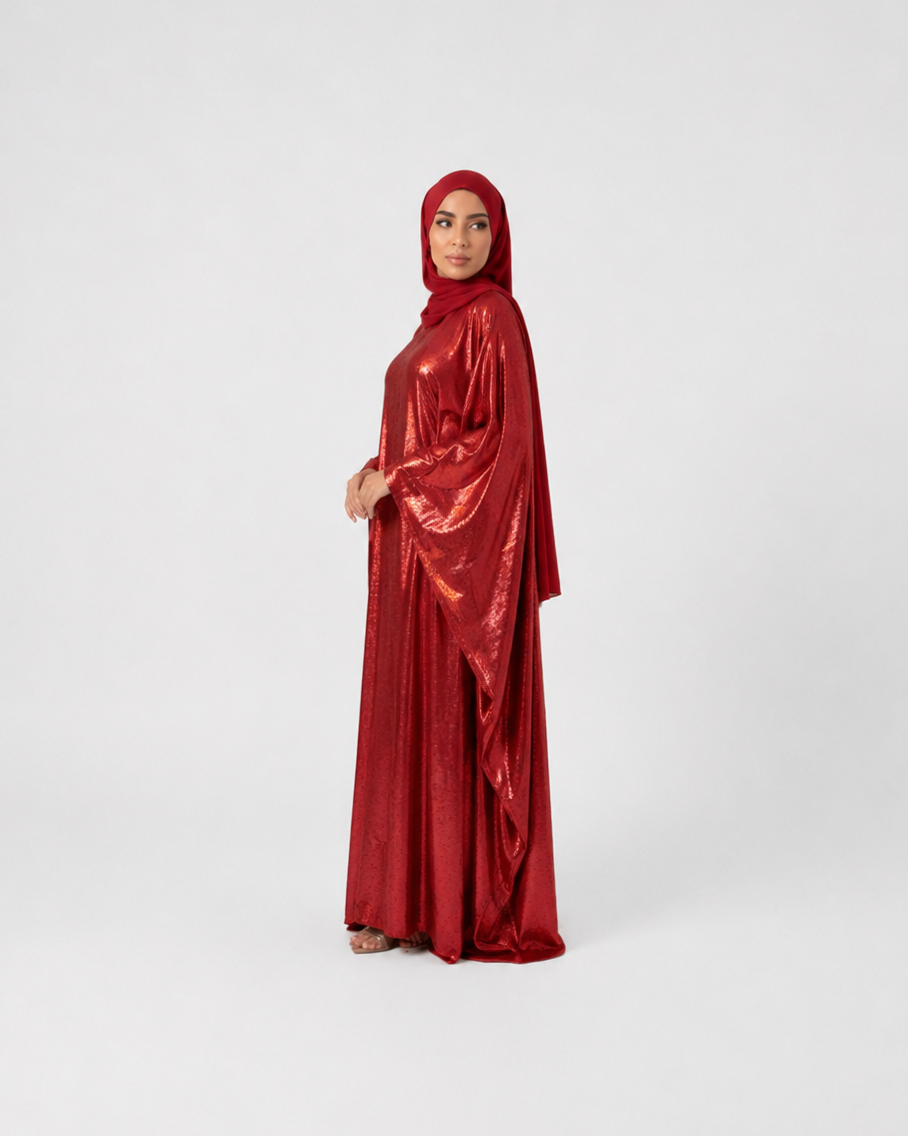 Suhayla Shimmer Batwing Kaftan Dress JILBAYA