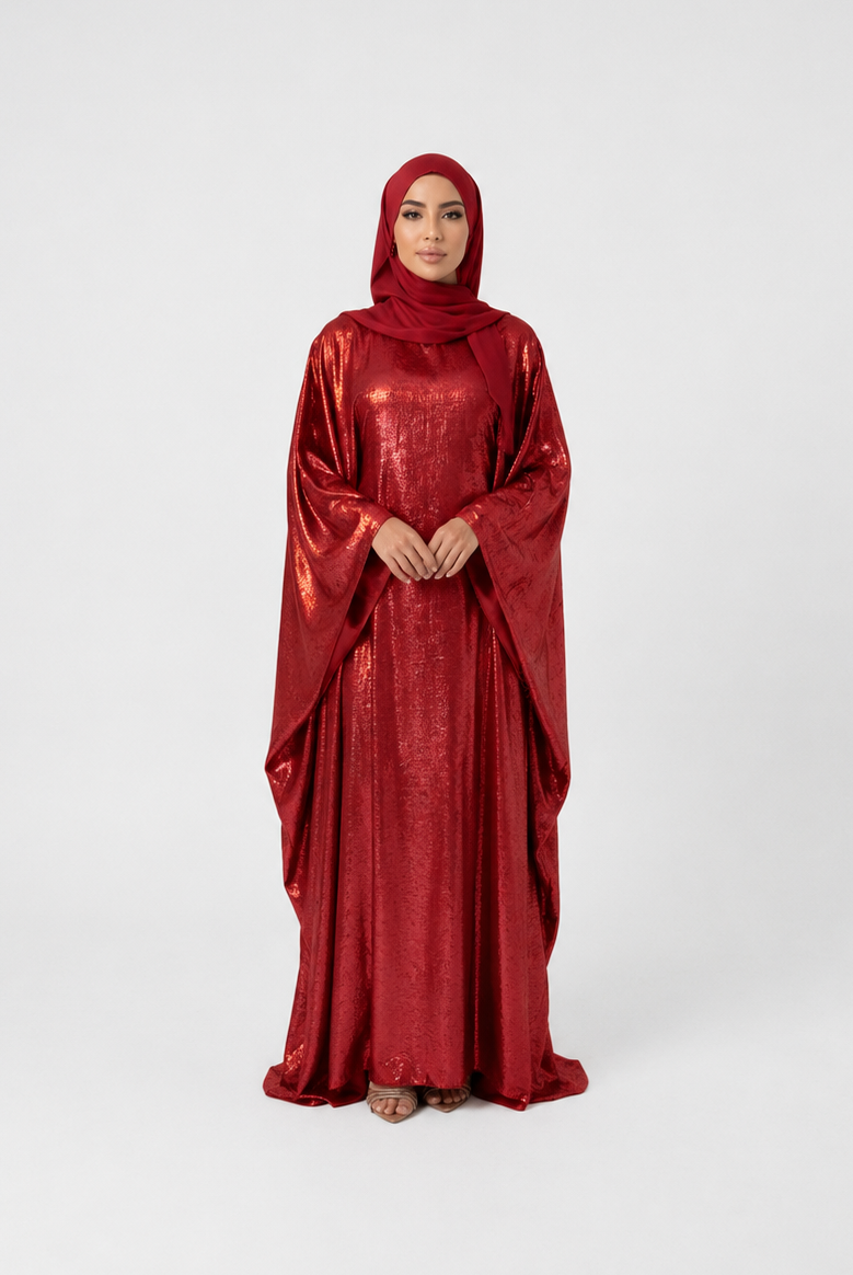 Suhayla Shimmer Batwing Kaftan Dress JILBAYA