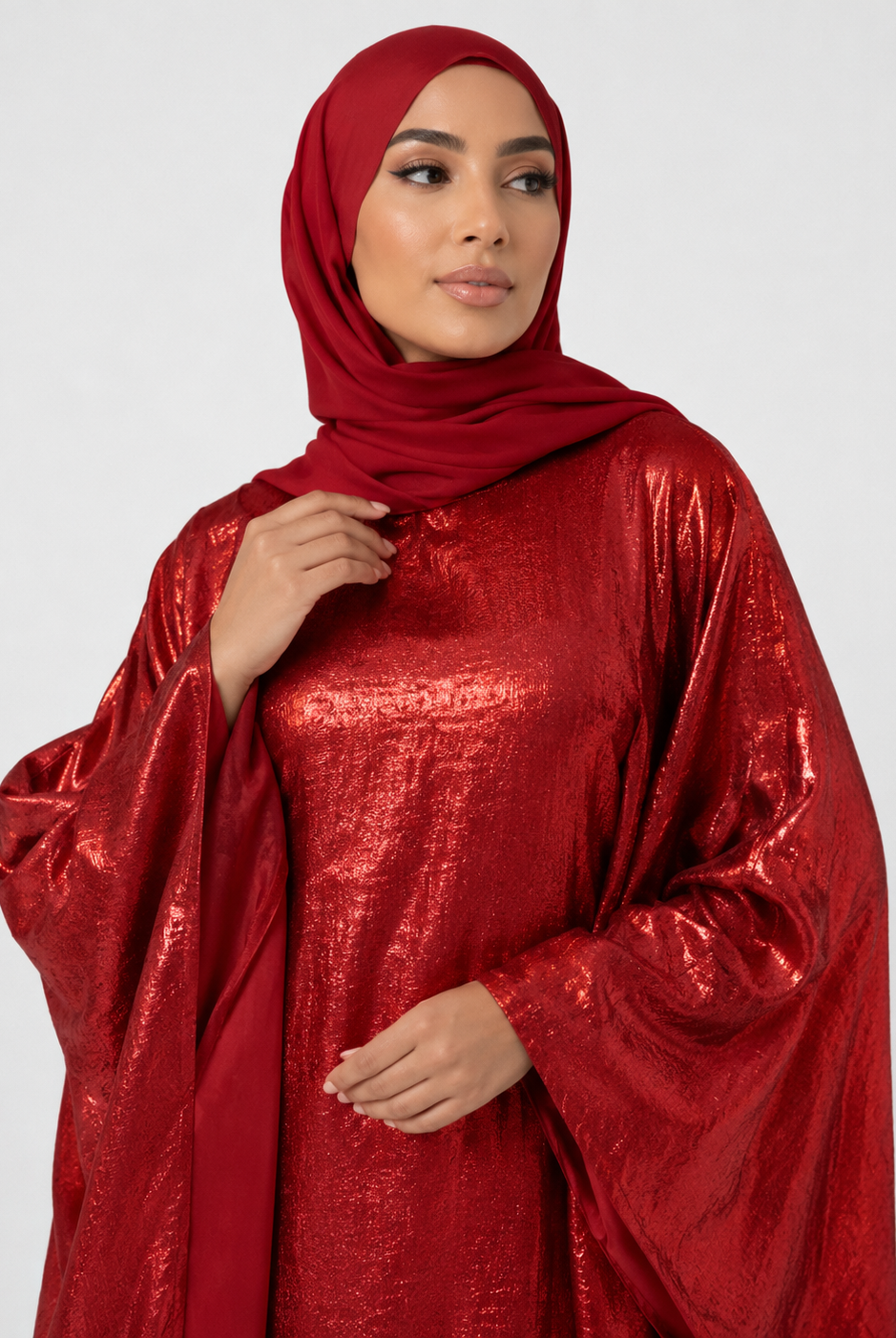 Suhayla Shimmer Batwing Kaftan Dress JILBAYA