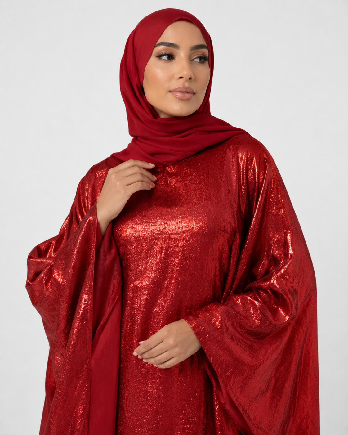 Suhayla Shimmer Batwing Kaftan Dress JILBAYA