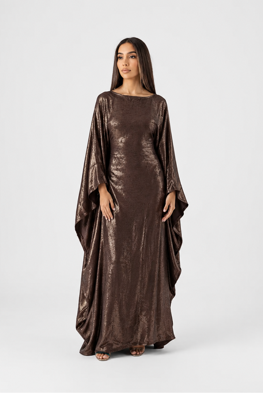 Suhayla Shimmer Batwing Kaftan Dress JILBAYA