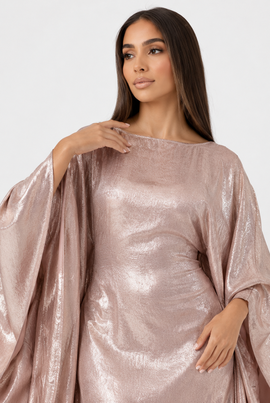 Suhayla Shimmer Batwing Kaftan Dress JILBAYA