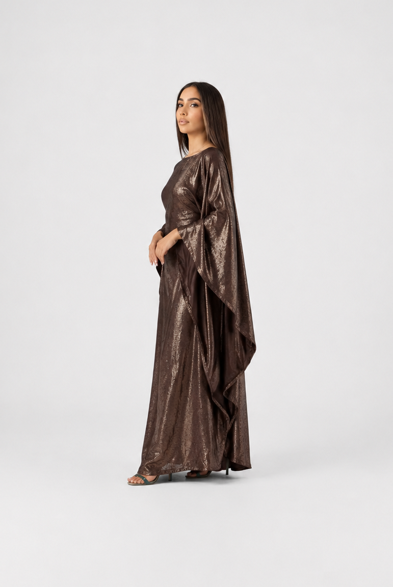 Suhayla Shimmer Batwing Kaftan Dress JILBAYA