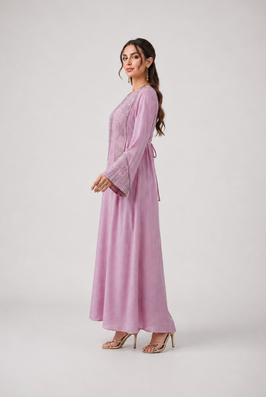 Lina Embroidered Kaftan Dress JILBAYA