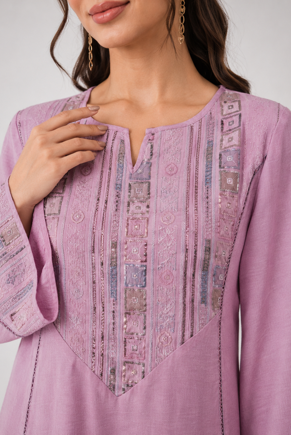 Lina Embroidered Kaftan Dress JILBAYA
