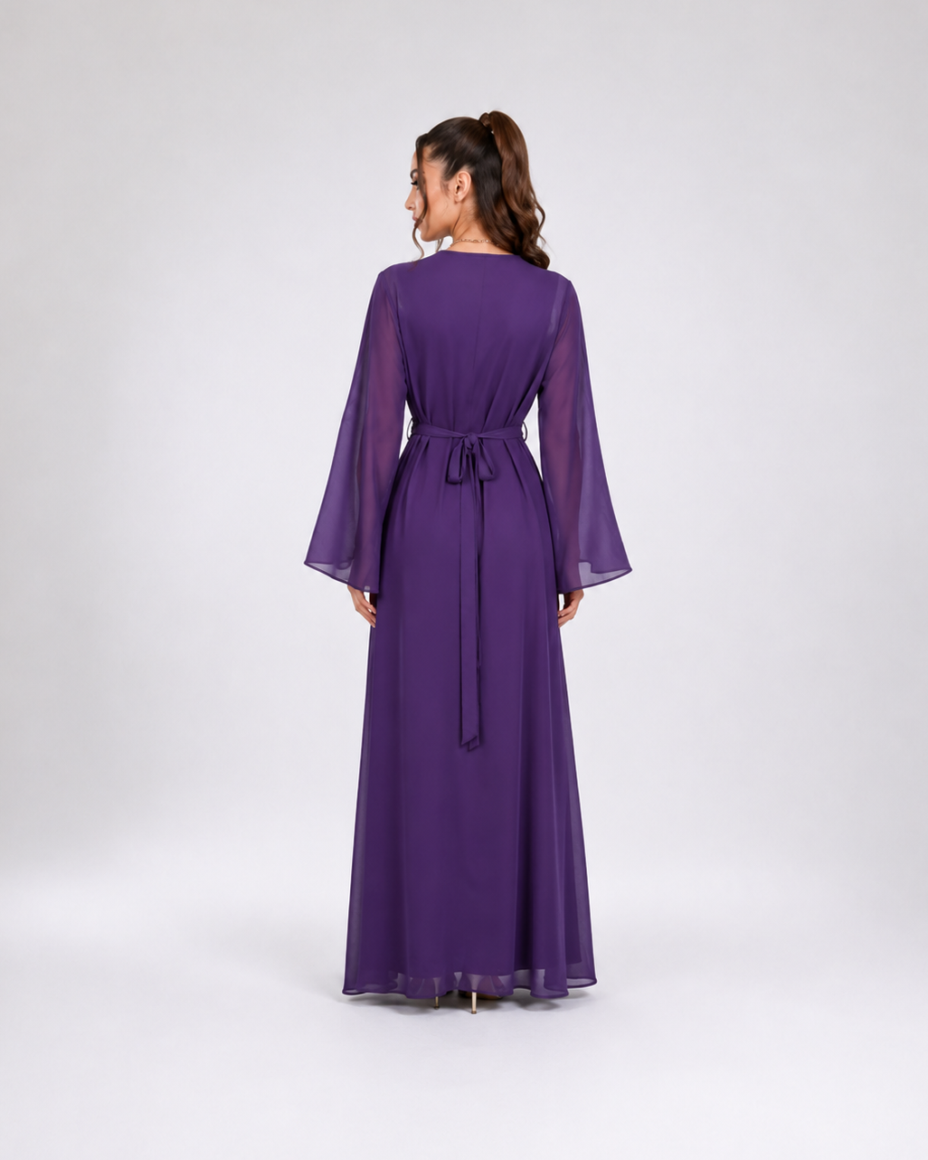 Layali Crystal Open Abaya Set JILBAYA