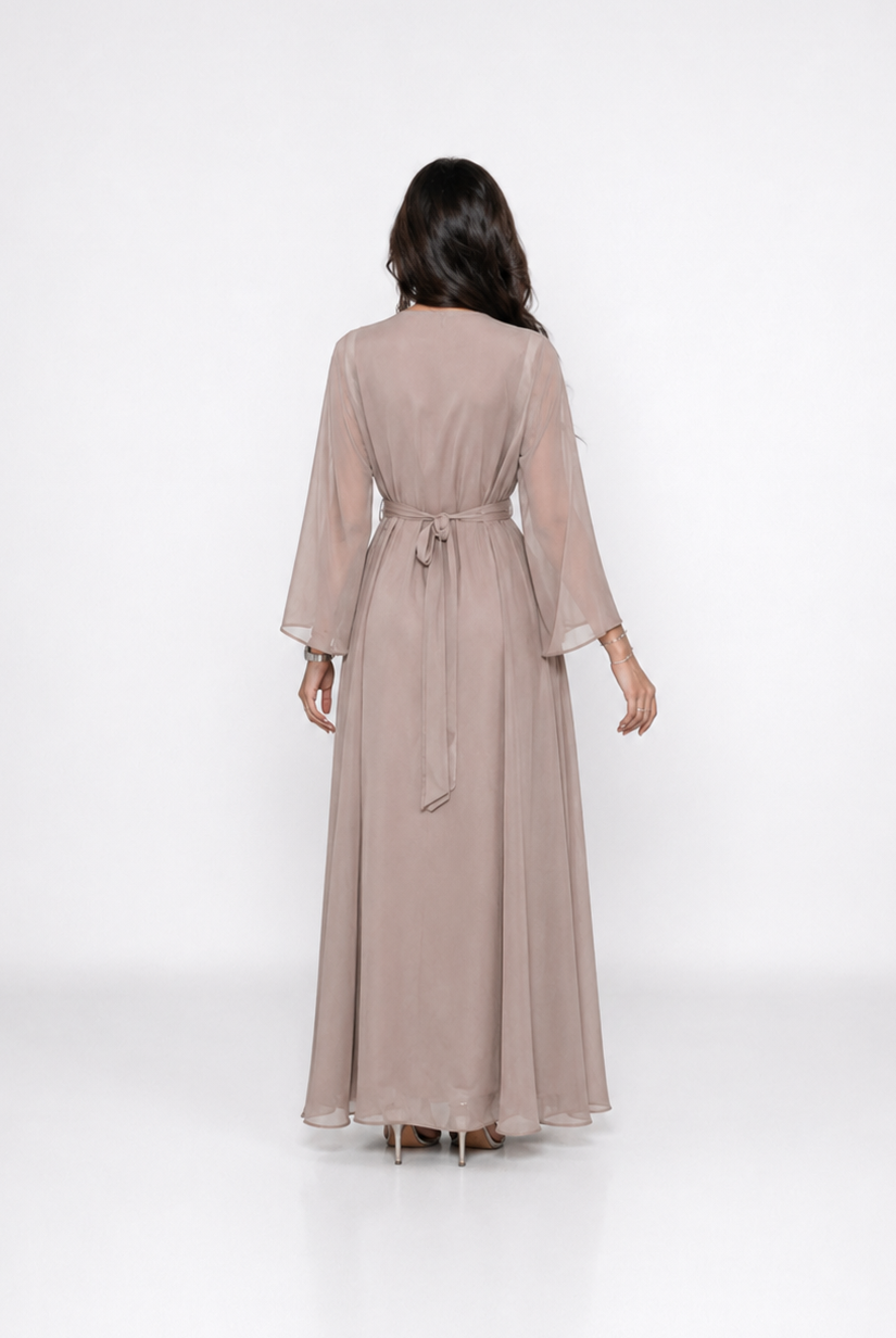 Layali Crystal Open Abaya Set JILBAYA