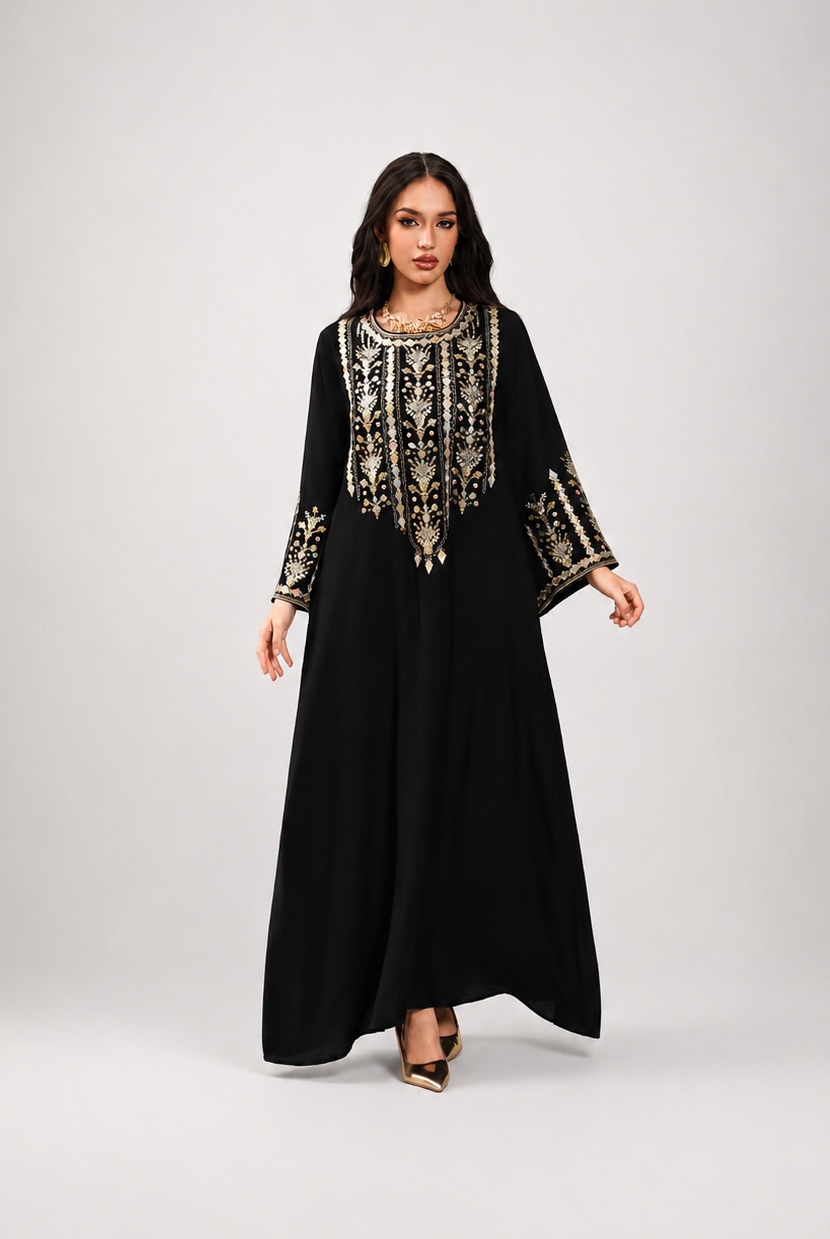 Yara Embellished Kaftan Dress JILBAYA