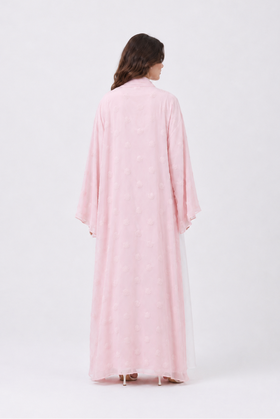 Elara Rose Open Abaya with Matching Scarf JILBAYA