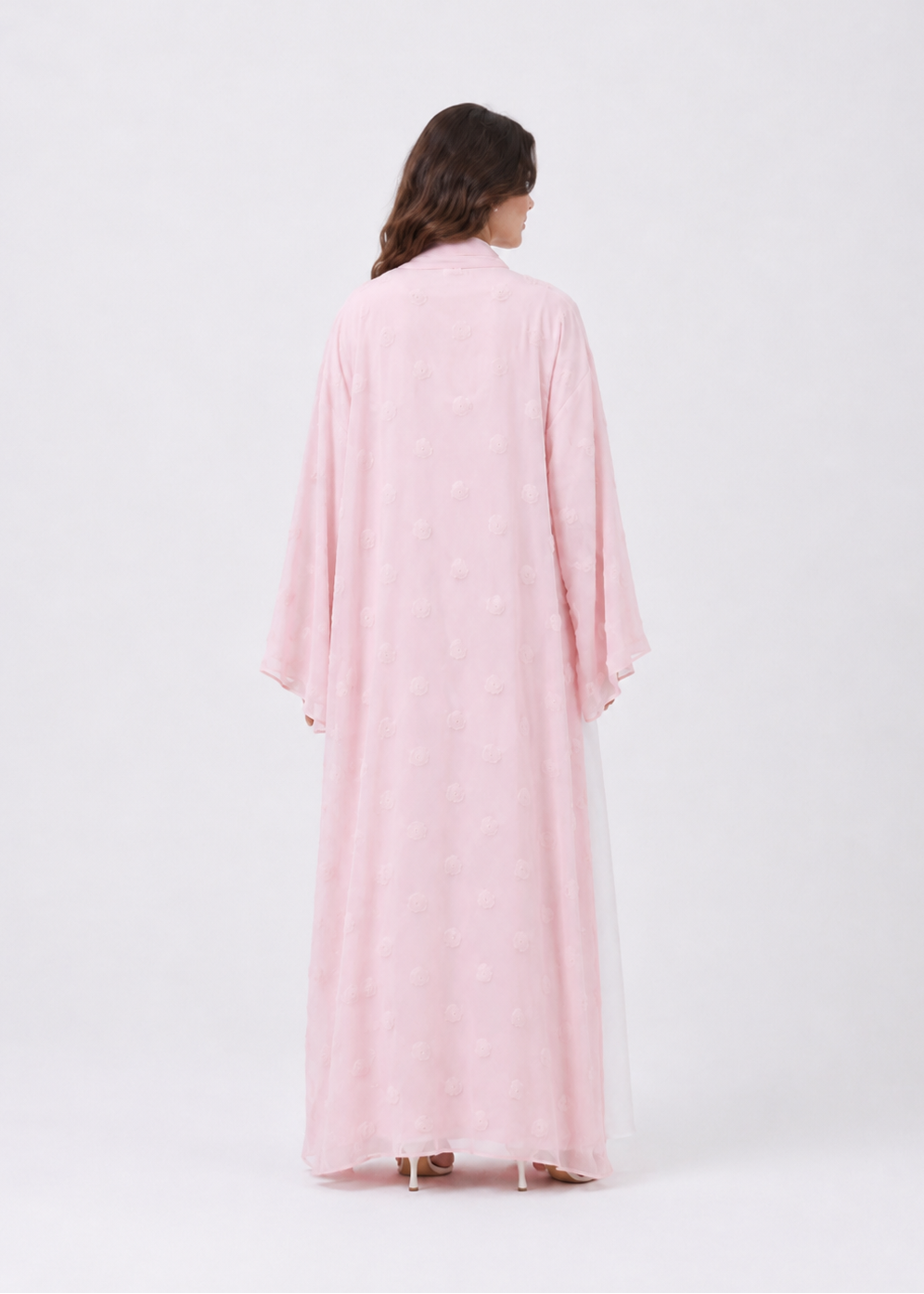 Elara Rose Open Abaya with Matching Scarf JILBAYA
