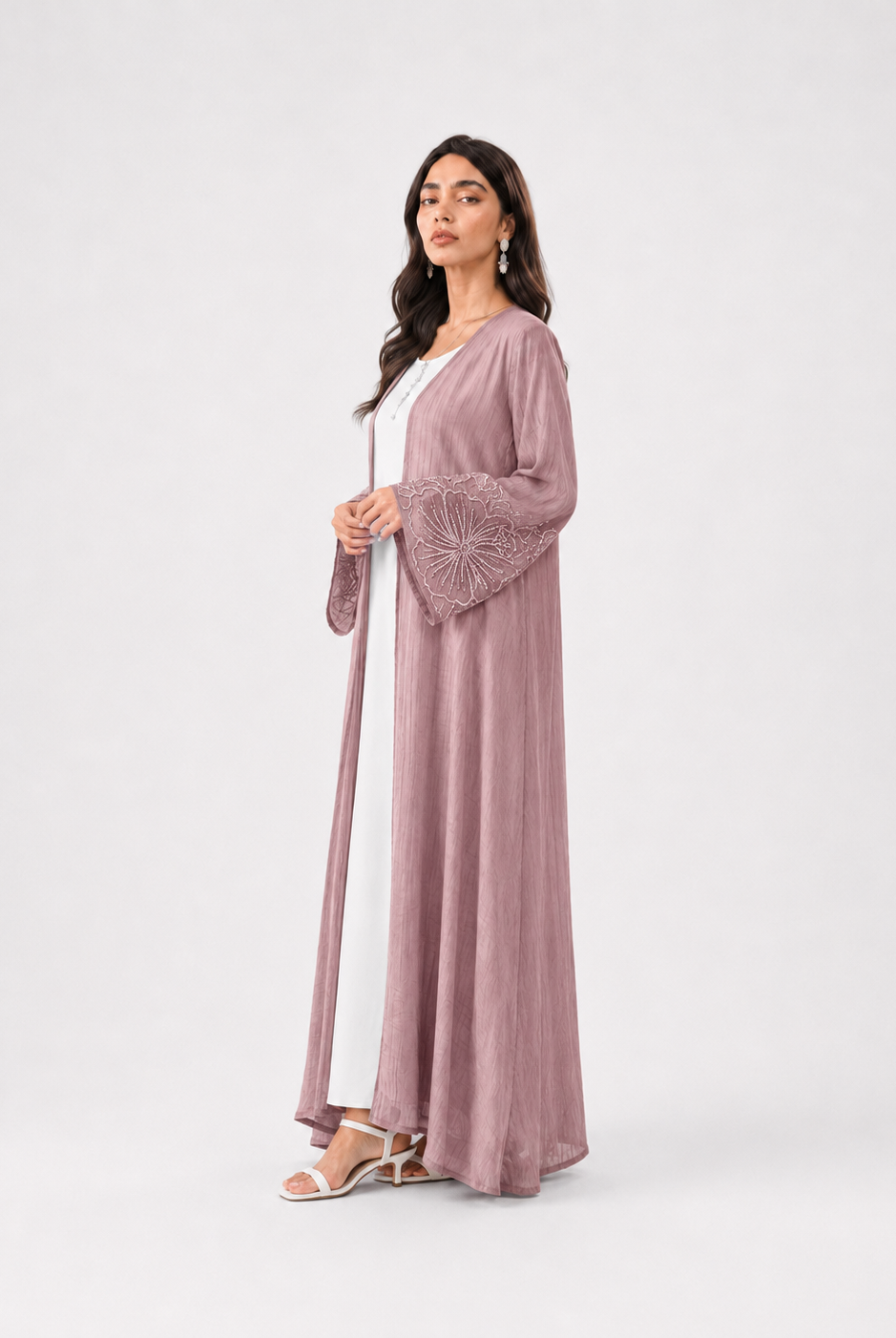 Zaria Floral Sleeve Abaya JILBAYA