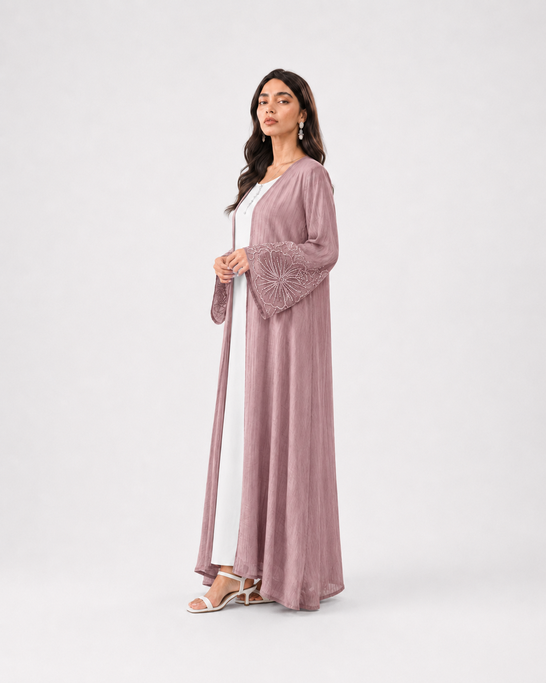 Zaria Floral Sleeve Abaya JILBAYA