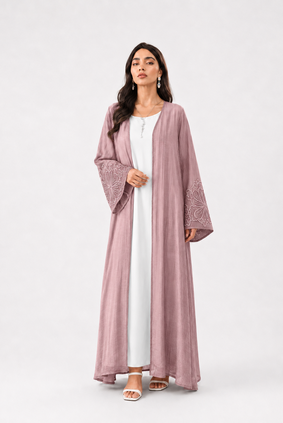 Zaria Floral Sleeve Abaya JILBAYA