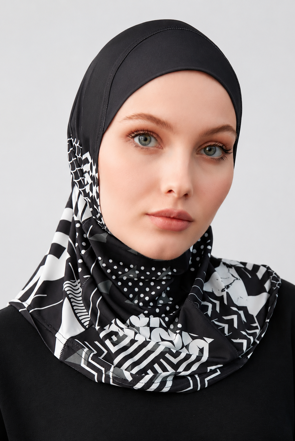 Axis Print Sports Hijab JILBAYA