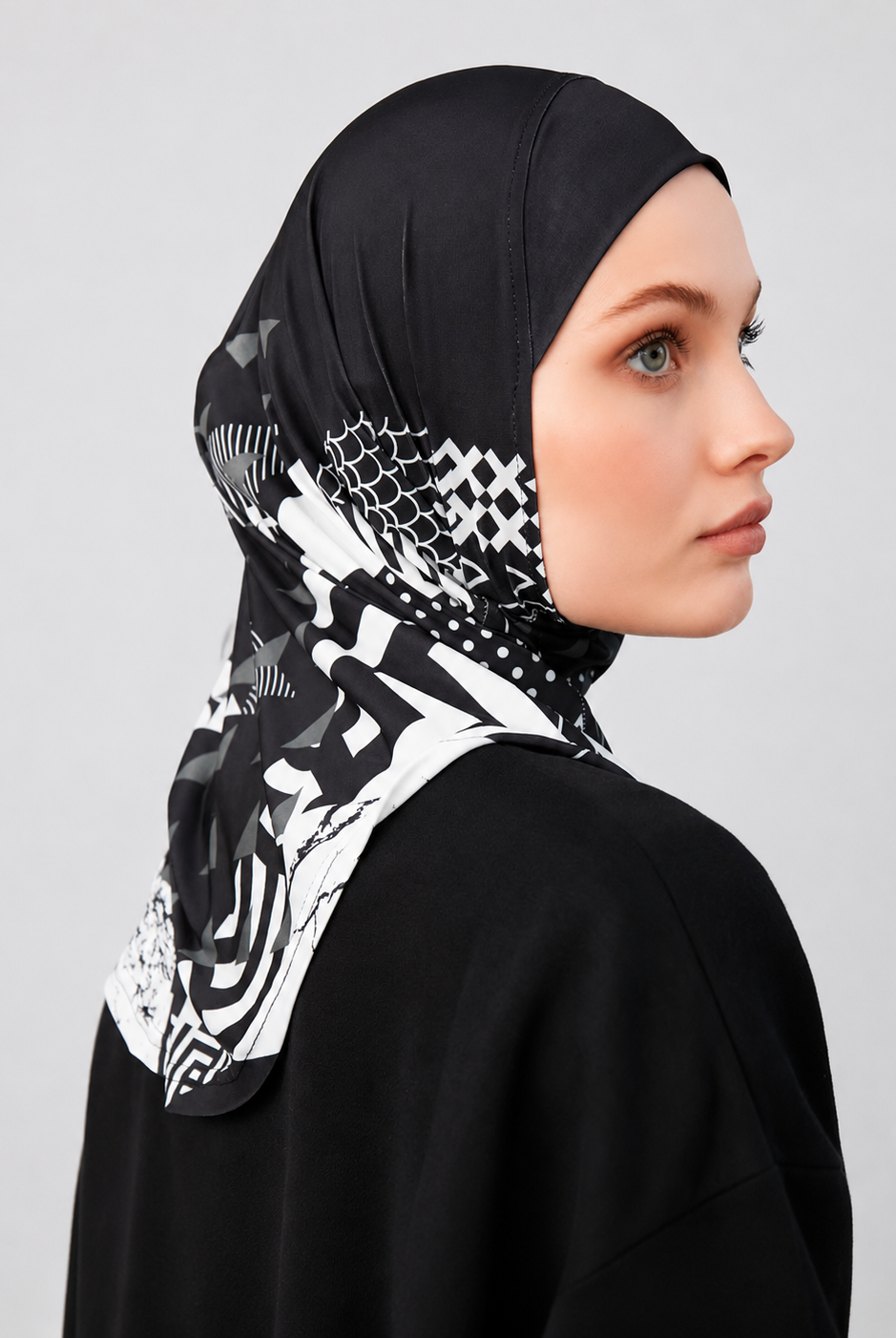 Axis Print Sports Hijab JILBAYA
