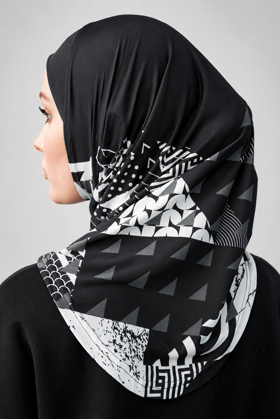 Axis Print Sports Hijab JILBAYA