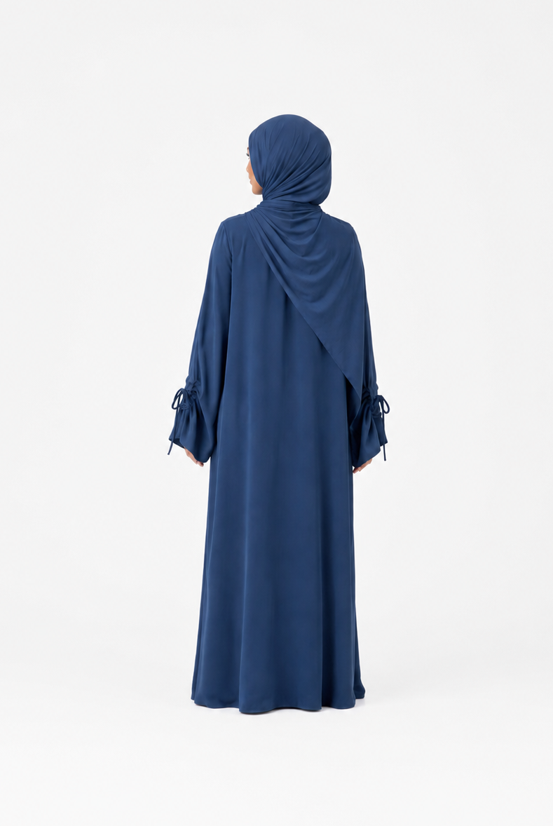 Abaya with Drawstring Cuffs JILBAYA