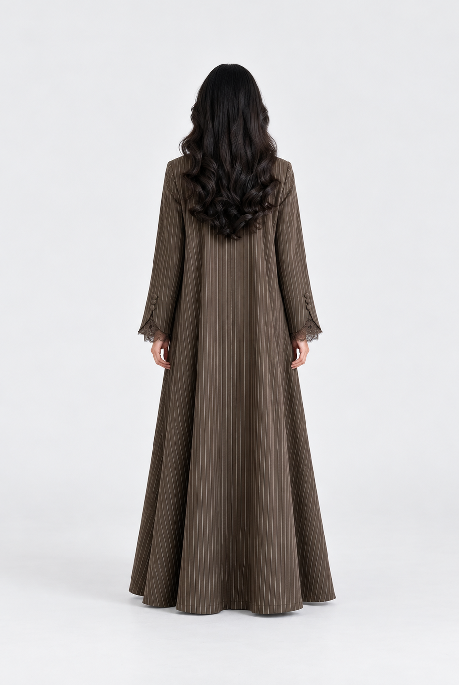 Areej Lace Cuff Open Abaya JILBAYA