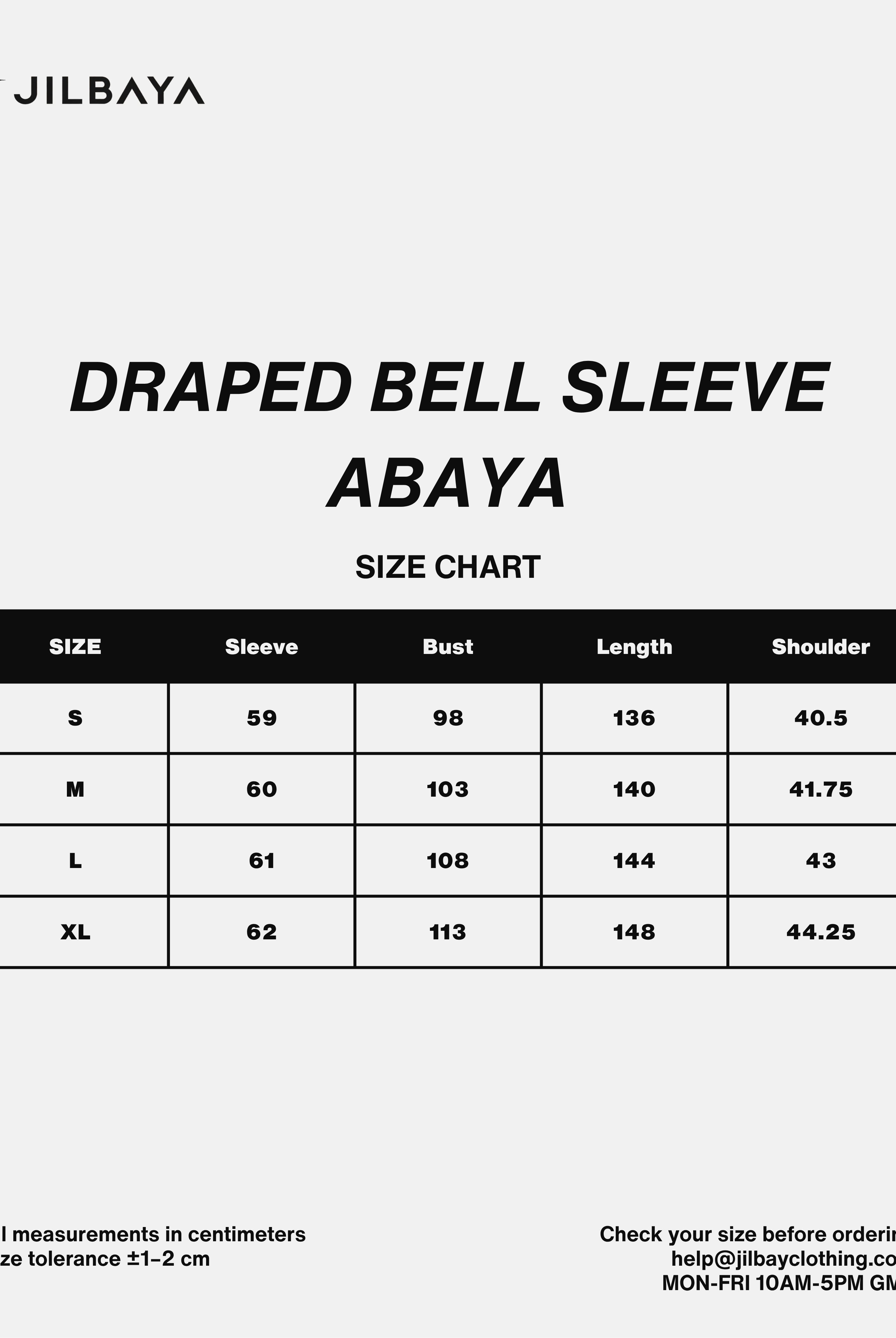 Draped Bell Sleeve Abaya JILBAYA