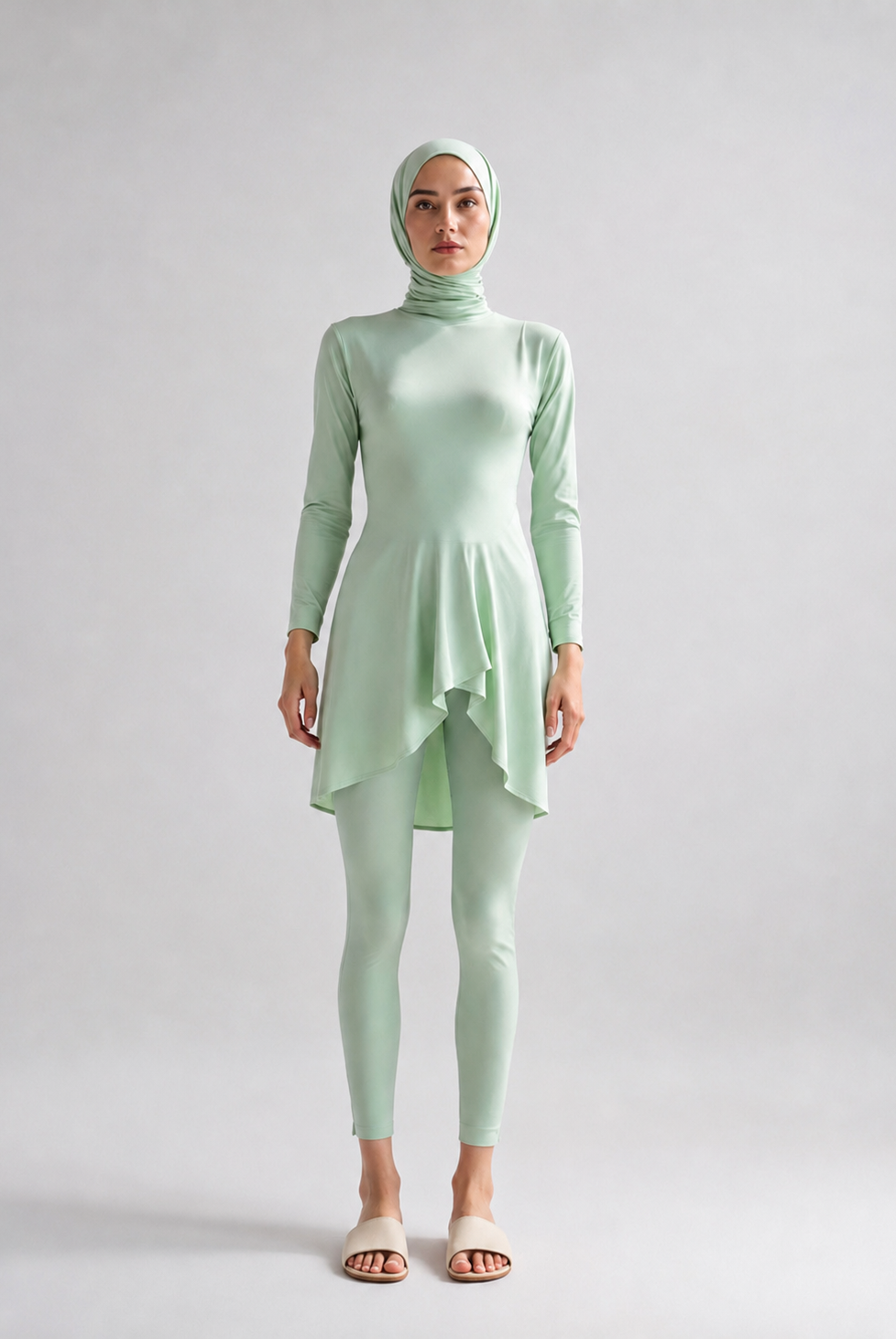 Ayla Flow Burkini Set – Mint JILBAYA