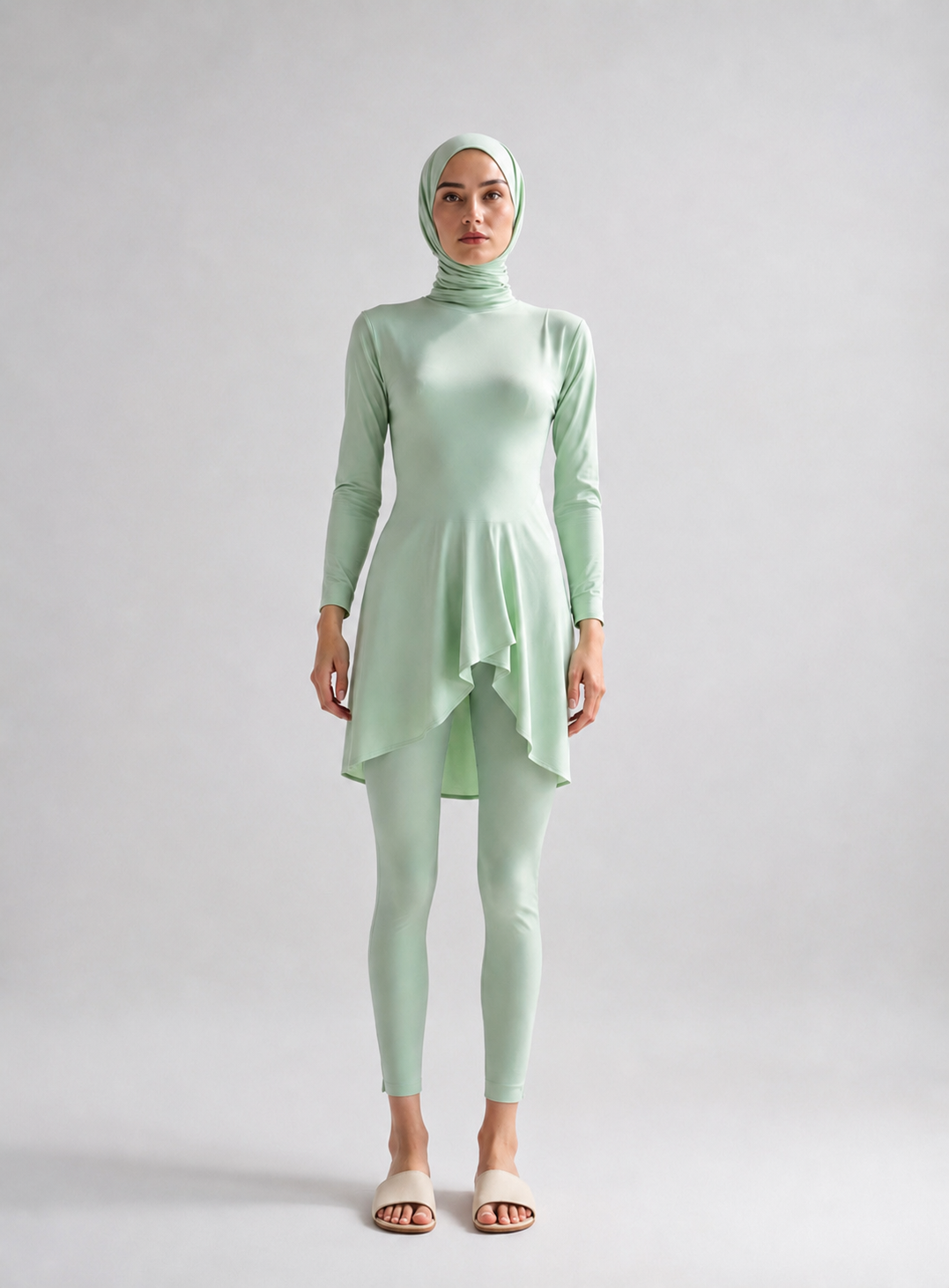 Ayla Flow Burkini Set – Mint JILBAYA