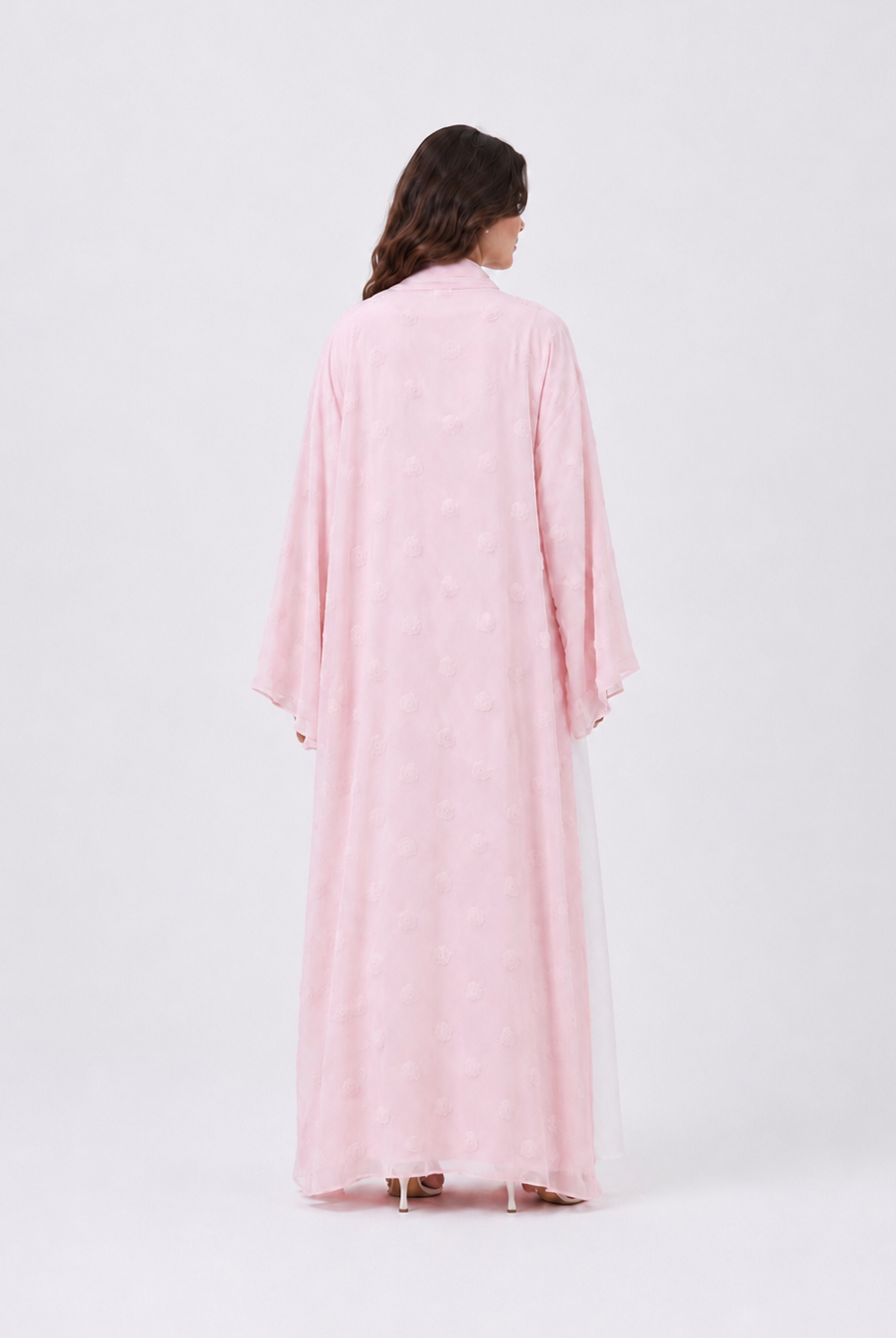 Elara Rose Open Abaya with Matching Scarf JILBAYA