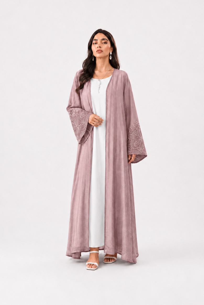 Zaria Floral Sleeve Abaya JILBAYA