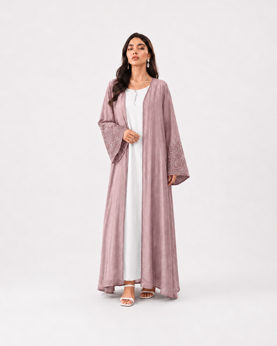 Zaria Floral Sleeve Abaya JILBAYA