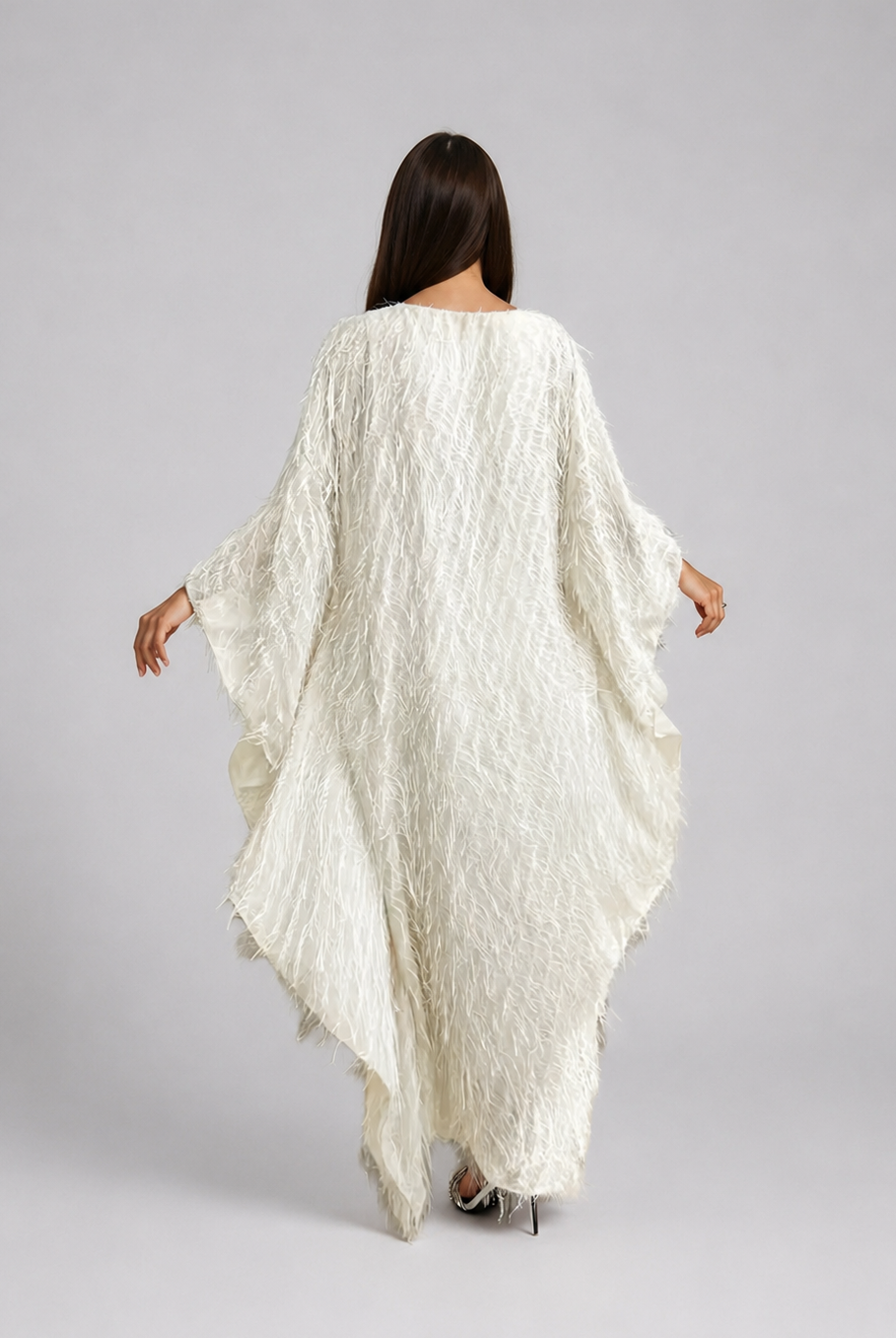 Feathered Texture Abaya JILBAYA