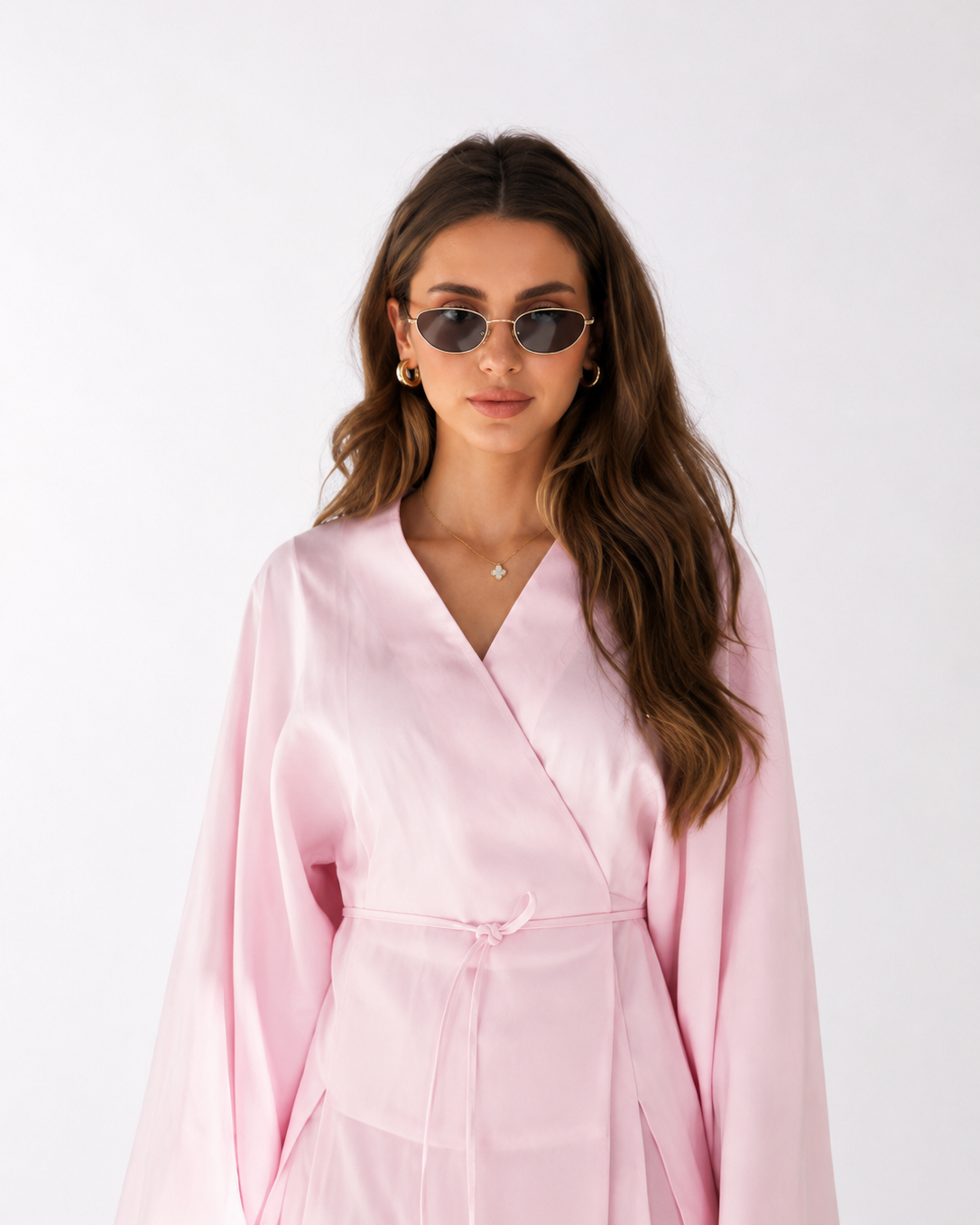 Noura Belted Shirt Co-Ord Set (Copy) JILBAYA