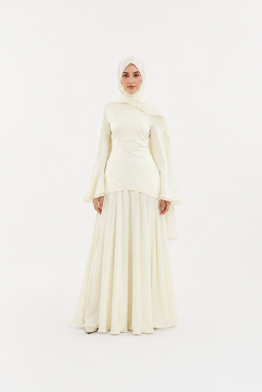 Elina Flare Sleeve Co-Ord Set JILBAYA