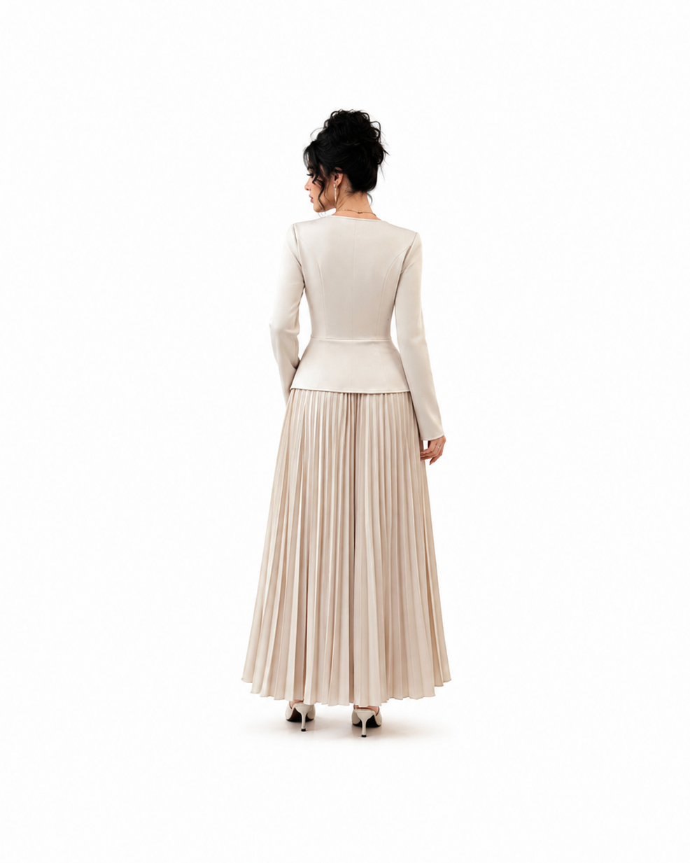 Leena Floral Pleated Dress JILBAYA