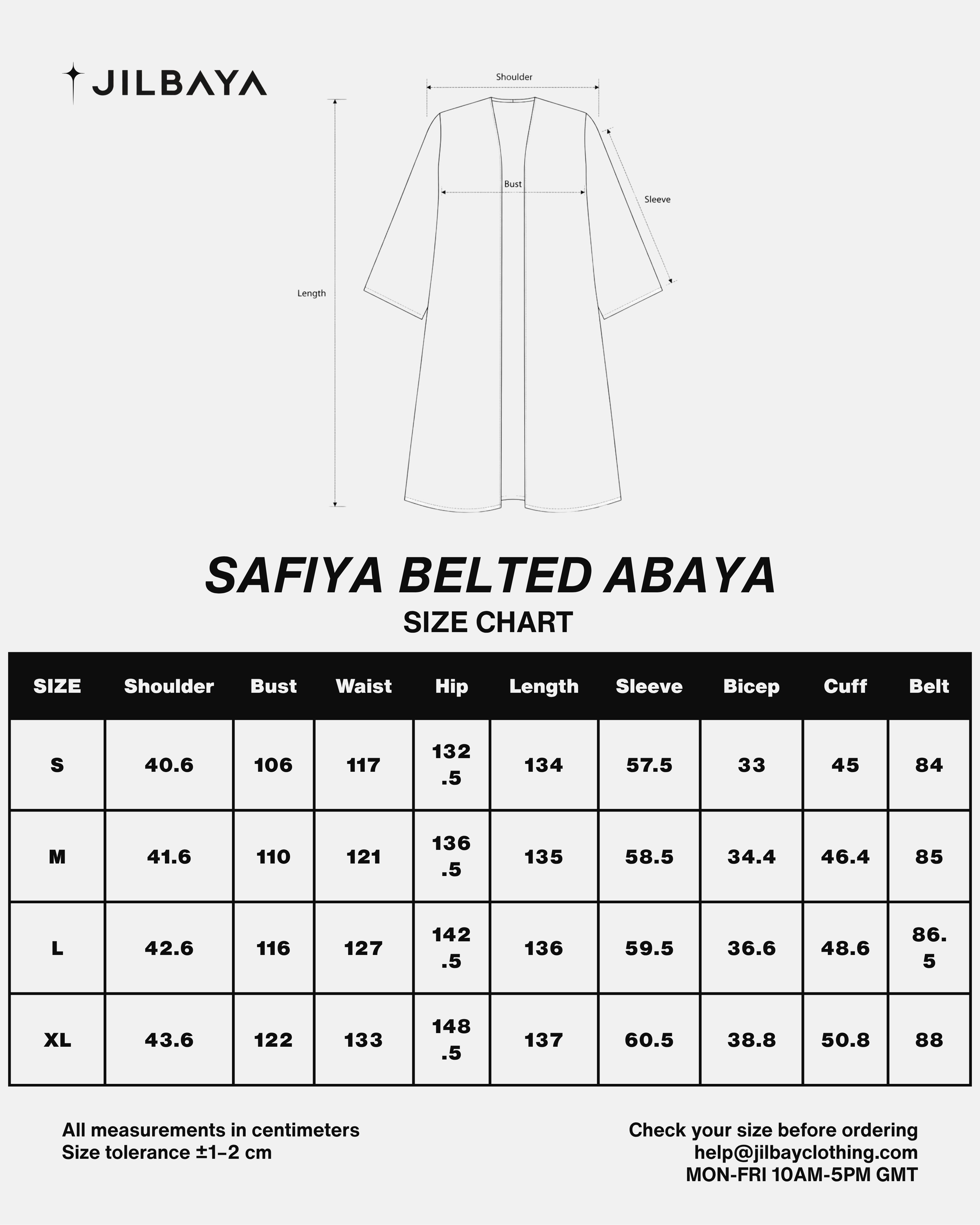 Safiya Belted Abaya JILBAYA