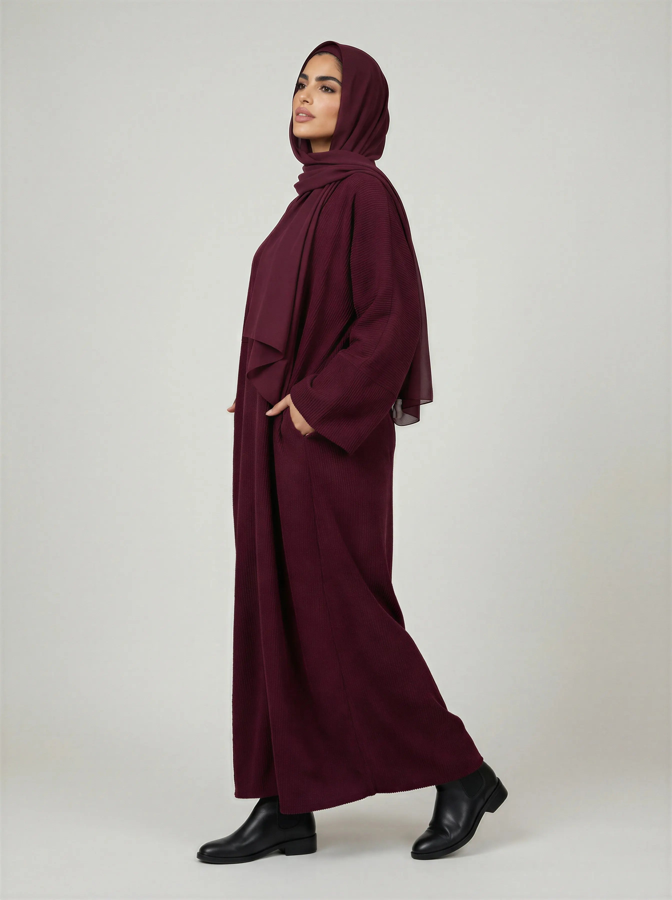 Winter Corduroy Closed Abaya JILBAYA