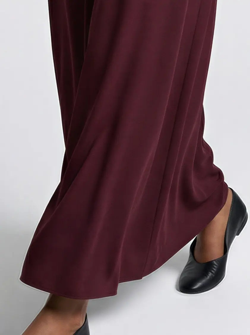 Classic Nida Abaya Dress Full Length with Belt JILBAYA