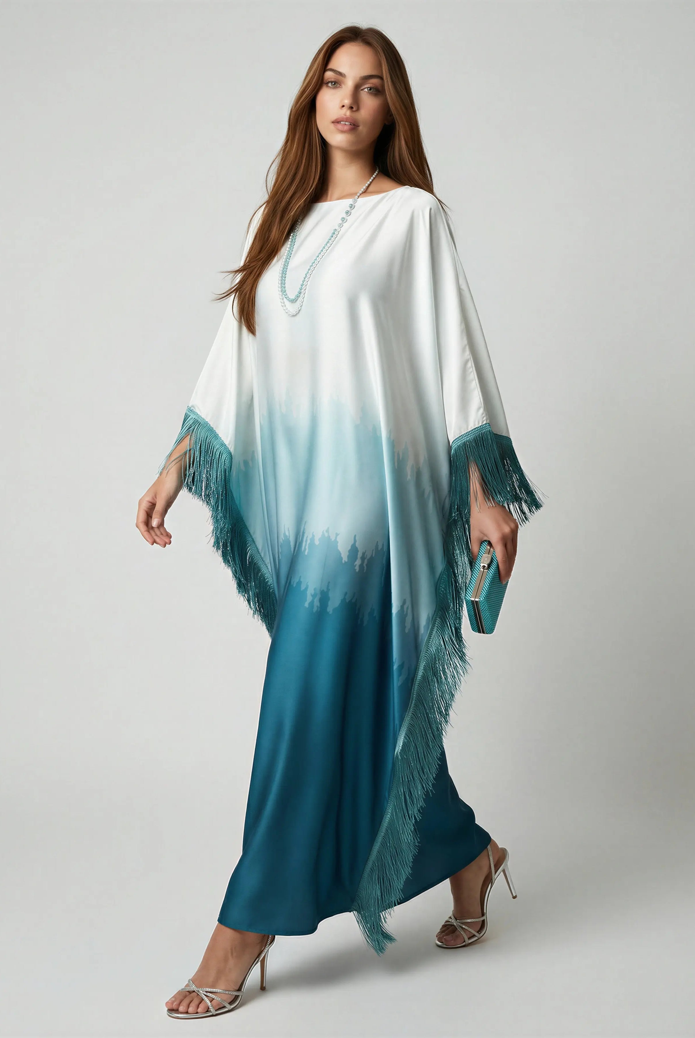 Batwing Sleeve Tassel Abaya JILBAYA
