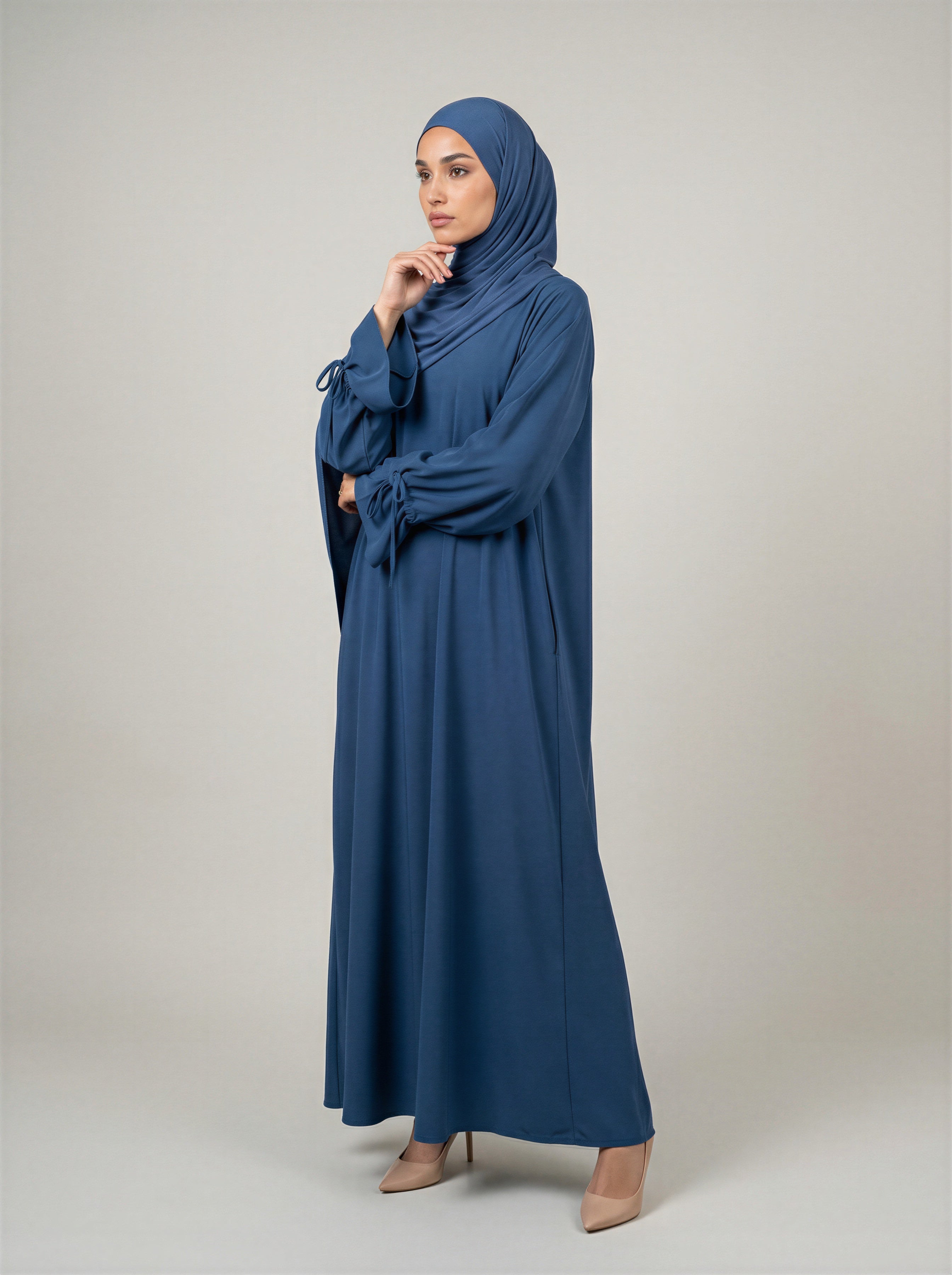 Abaya with Drawstring Cuff JILBAYA