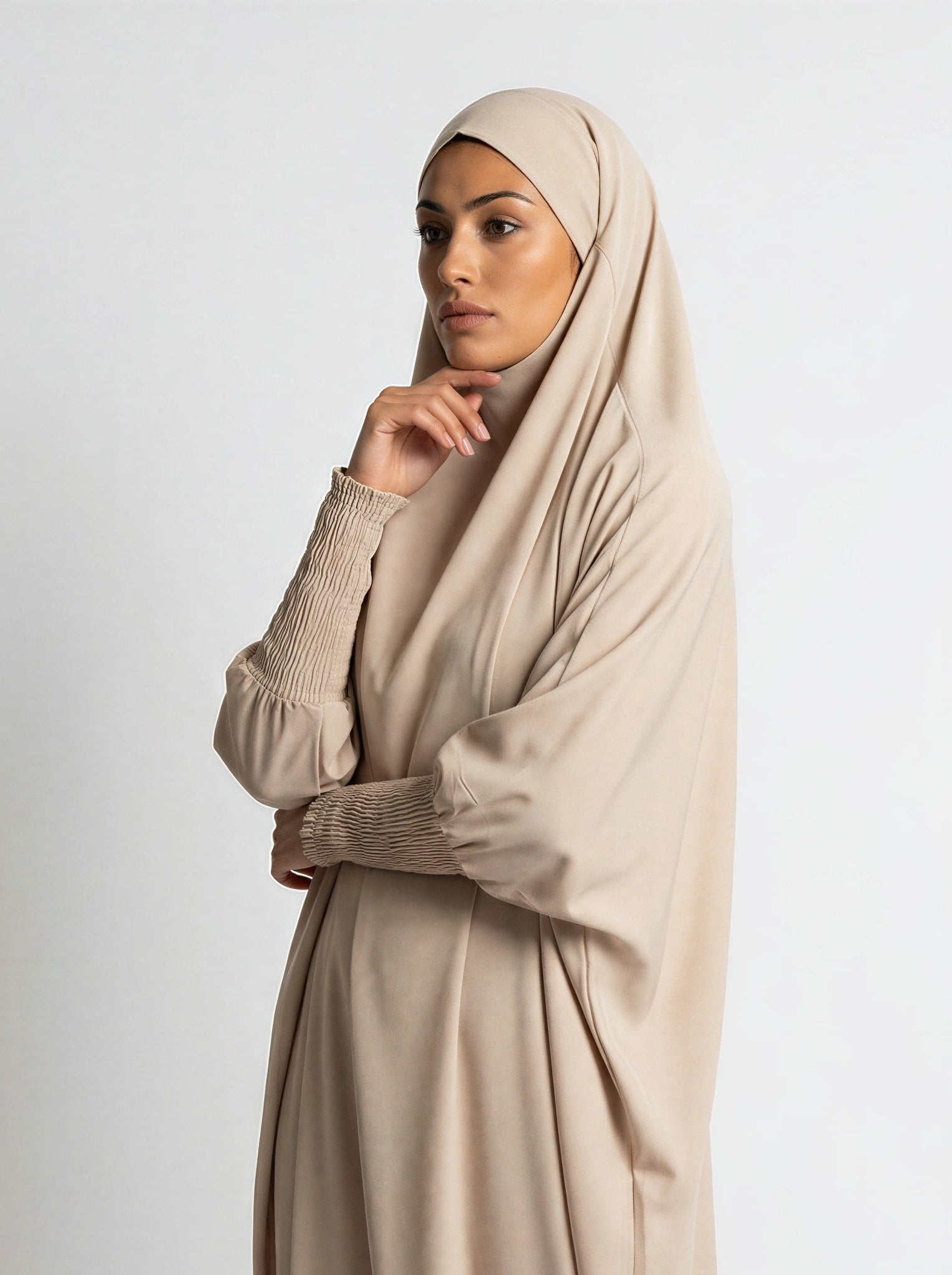 Jilbab with Ribbed Cuffs JILBAYA