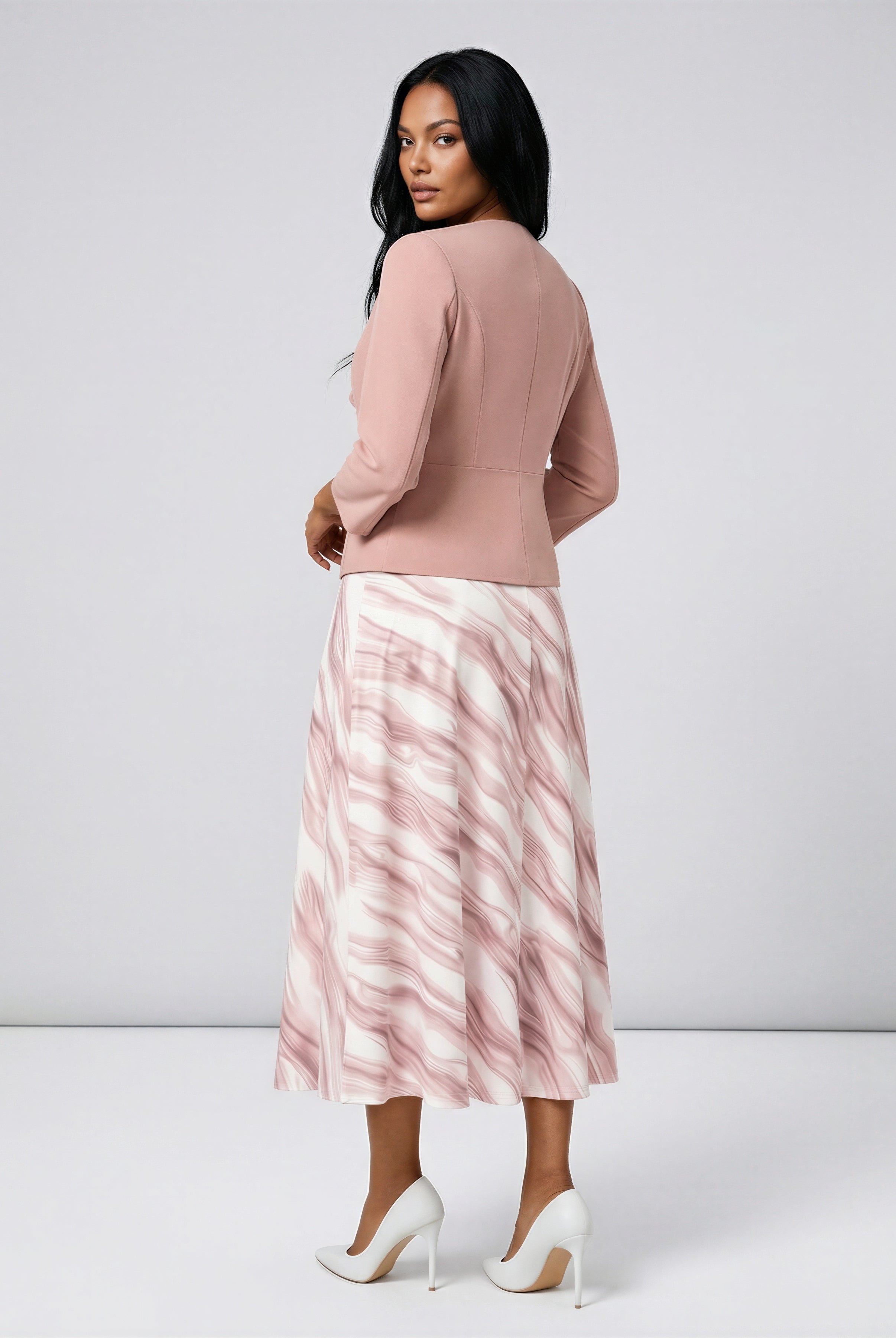 Marble Two-Piece Dress Set JILBAYA