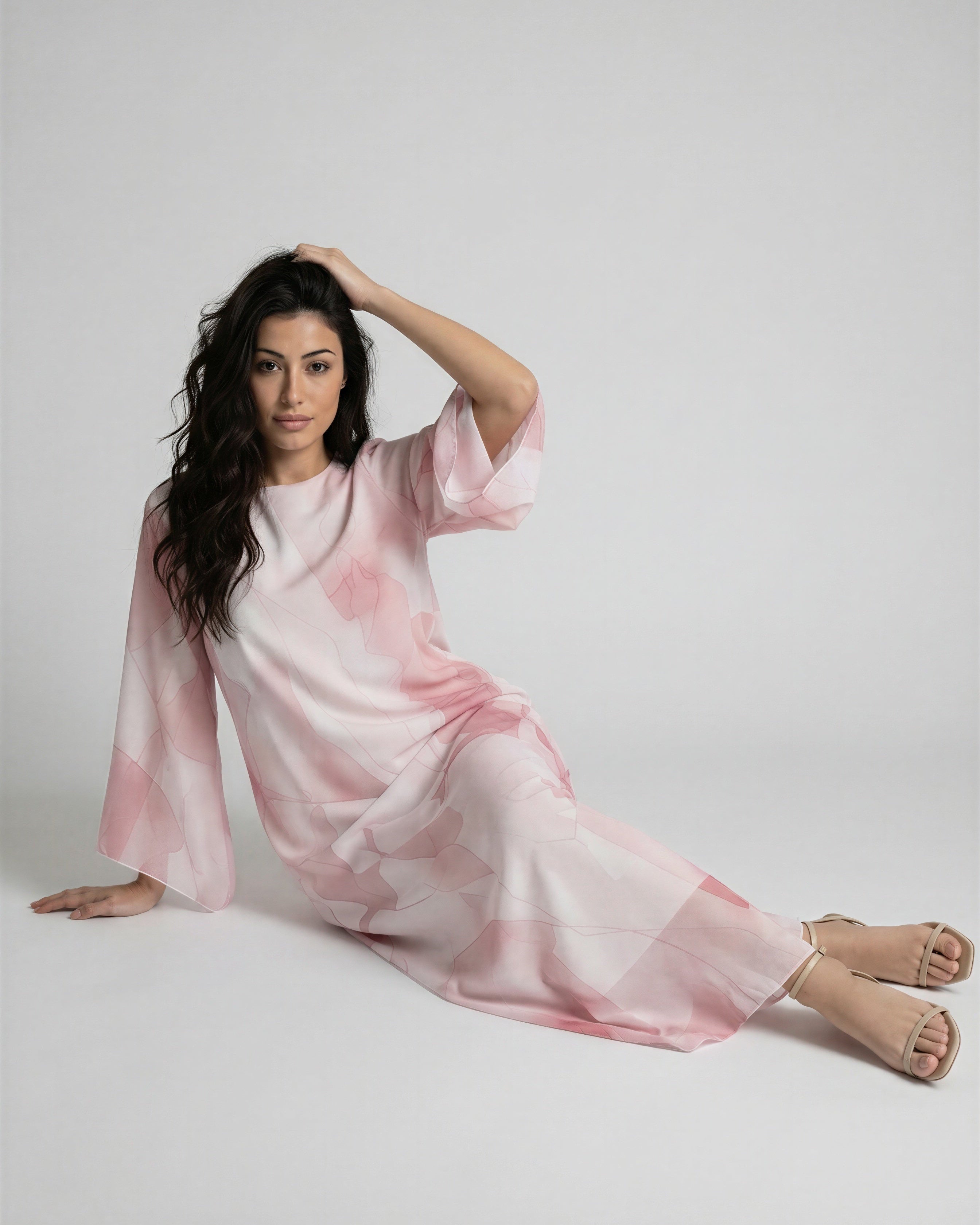 Blush Flow Maxi Dress JILBAYA