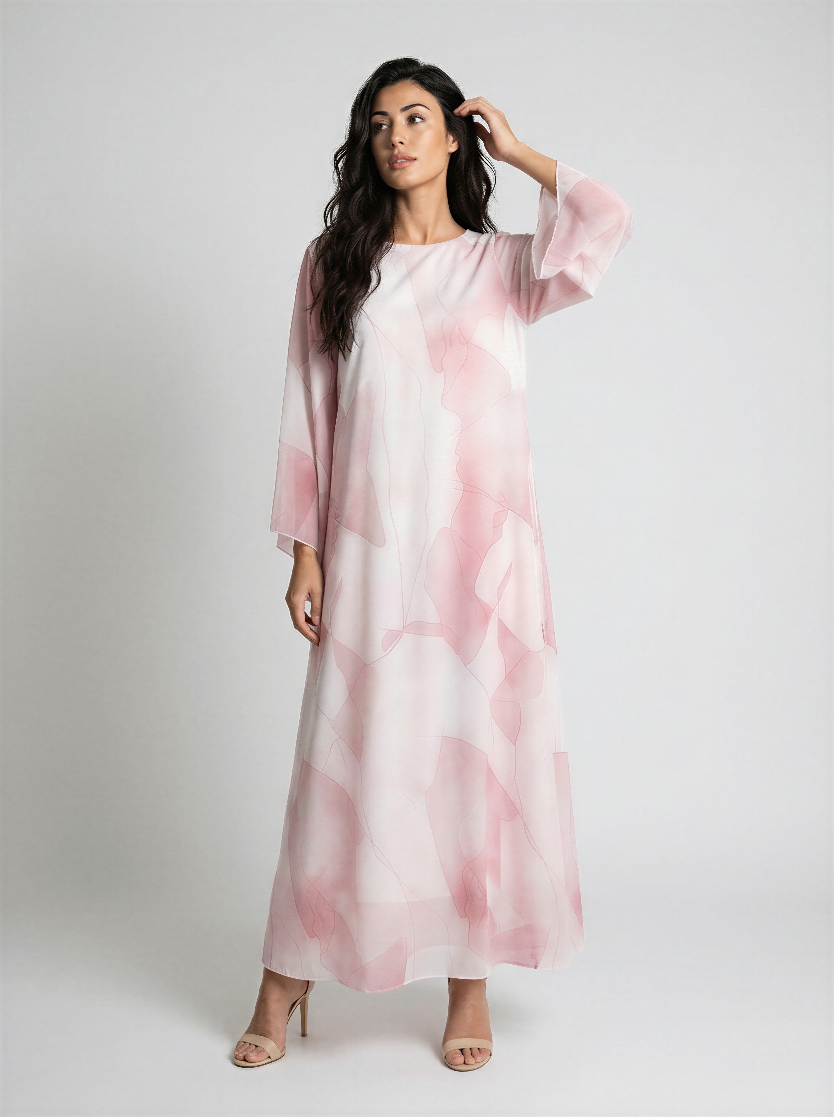 Blush Flow Maxi Dress JILBAYA
