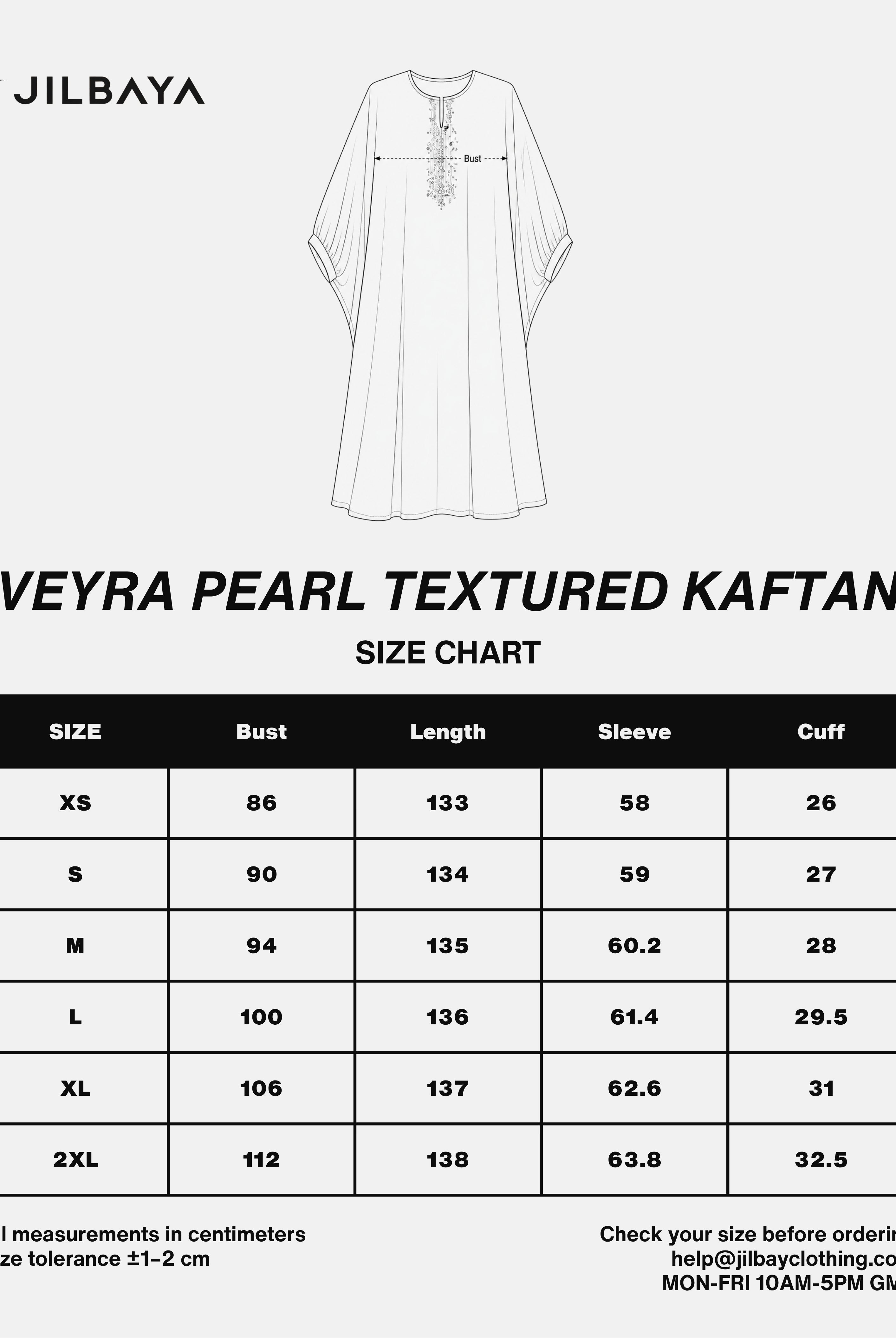 Veyra Pearl Textured Kaftan JILBAYA