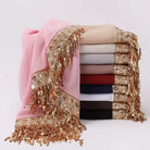 Sequin Tassel Chiffon Hijab JILBAYA