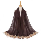 Sequin Tassel Chiffon Hijab JILBAYA