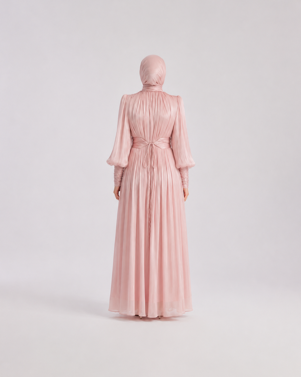 Elegant Ruffle Sleeve Abaya Dress JILBAYA