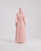 Elegant Ruffle Sleeve Abaya Dress JILBAYA