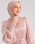 Elegant Ruffle Sleeve Abaya Dress JILBAYA