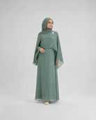 Draped Bell Sleeve Abaya JILBAYA